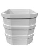 Ein Stapel aus drei weißen Wandverkleidungen, die auf die gewünschte Größe zugeschnitten und miteinander verbunden werden können, um einen Tunnel durch eine Wand oder eine dicke Tür zu schaffen.