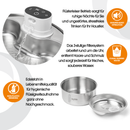 Dog Mate Kabelloser 8 Liter Edelstahl-Trinkbrunnen für Haustiere