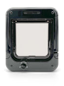 Closer Pets Katzenklappe, 4-fach verschließbar, drehbar, Dunkelgrau/Schwarz/Braun (CP358)