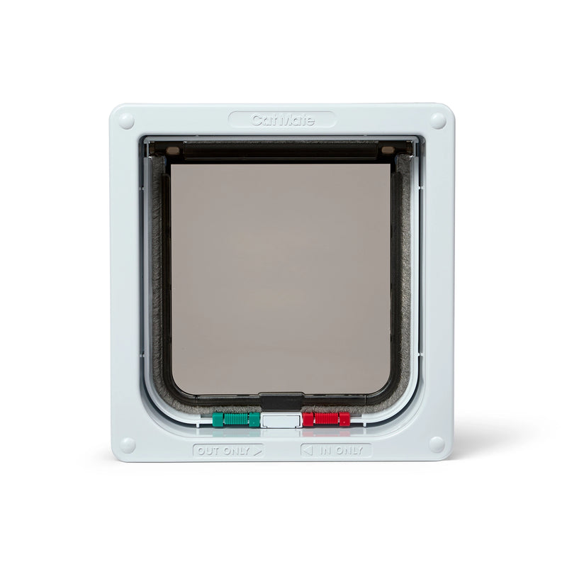 Cat Mate 4-Wege-Katzenklappe mit Türverkleidung bis 50 mm (2 Zoll) (235)