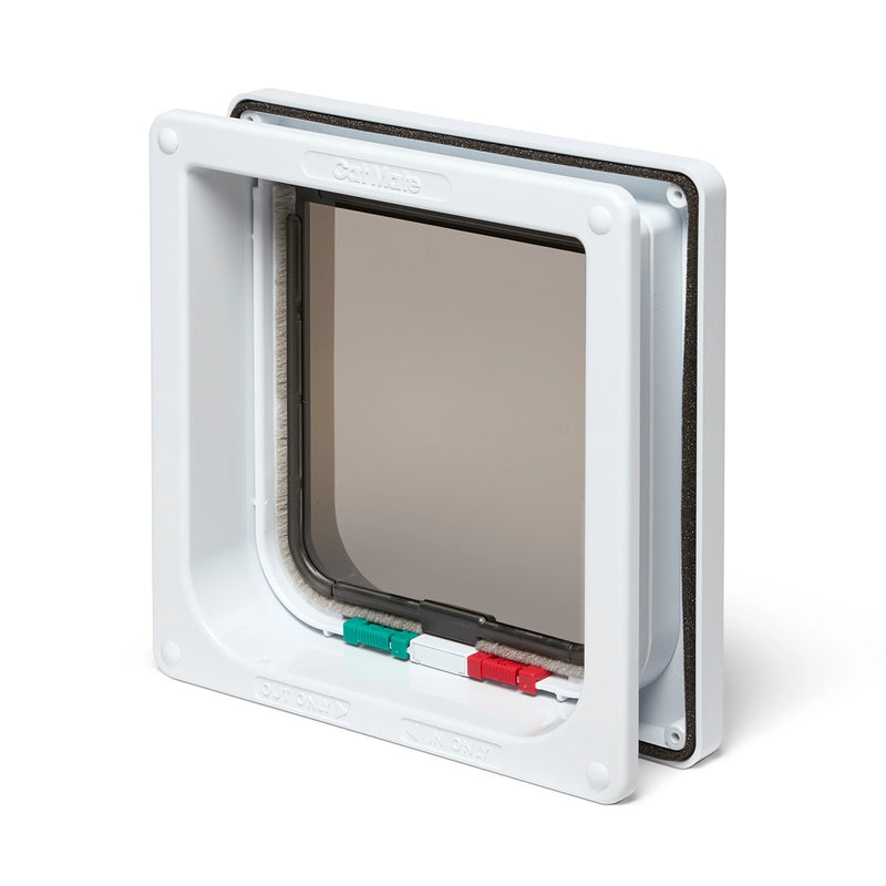 Cat Mate 4-Wege-Katzenklappe mit Türverkleidung bis 50 mm (2 Zoll) (235)