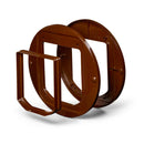 Eine schräge Ansicht der Komponenten für das Cat Mate Adapter-Set in Braun vor weißem Hintergrund