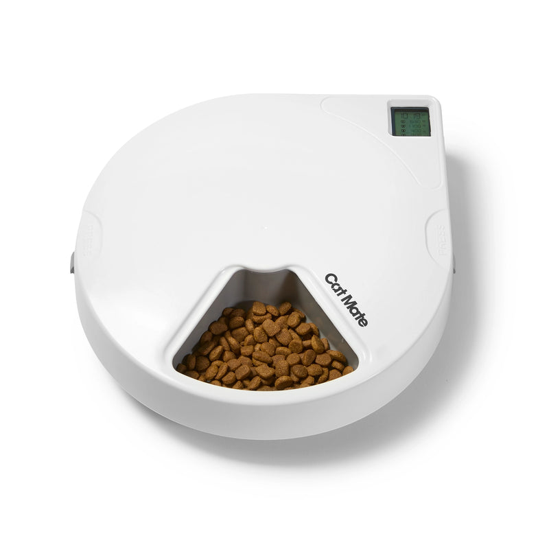 Haustier-Futterautomat mit digitalem Timer für fünf Fütterungen (C500)