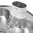 Dog Mate Kabelloser 8 Liter Edelstahl-Trinkbrunnen für Haustiere