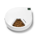 Closer Pets Automatischer Futterautomat für fünf Mahlzeiten mit Edelstahlnapfeinsätzen (C500)