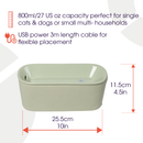 Cat Mate 800ml USB-Keramik-Katzen-Trinkbrunnen