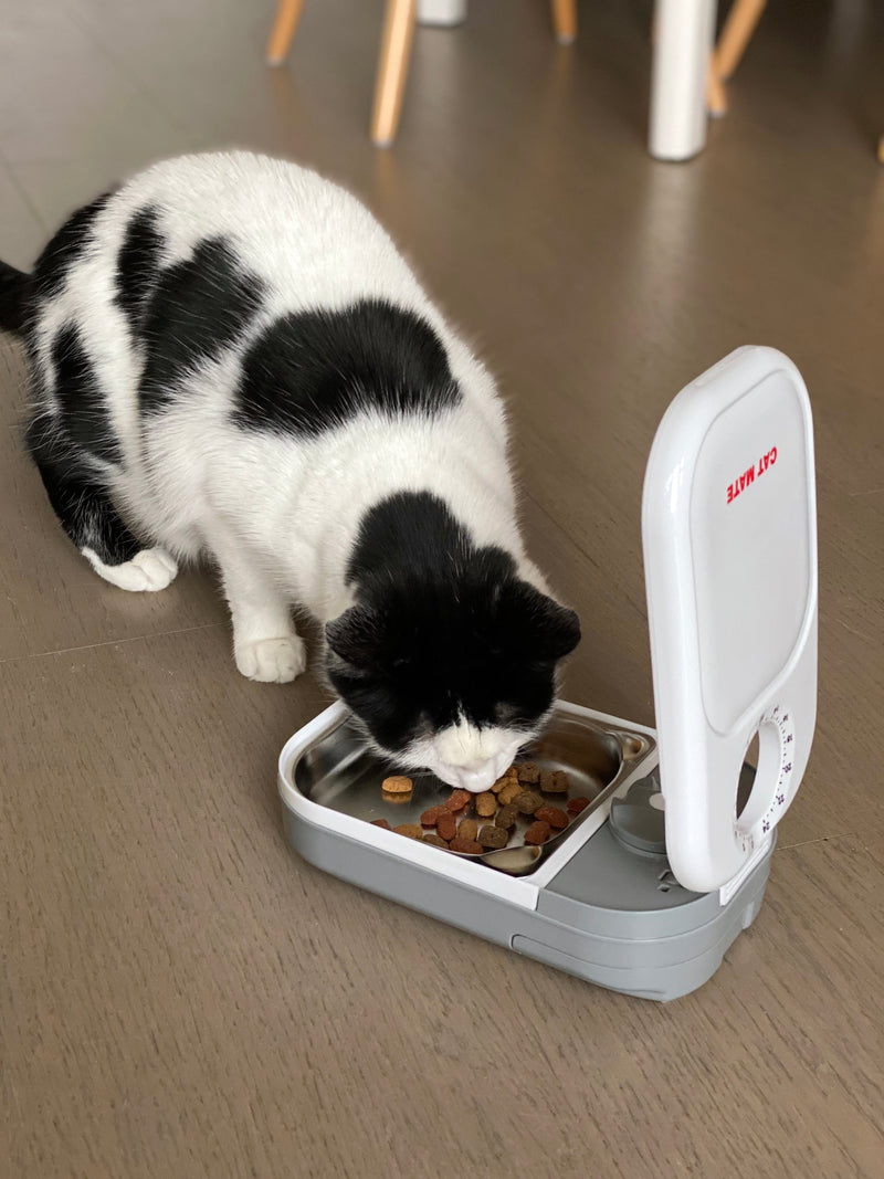 Cat Mate Edelstahleinsätze x 2 für Futterautomaten für eine und zwei Mahlzeiten (402)